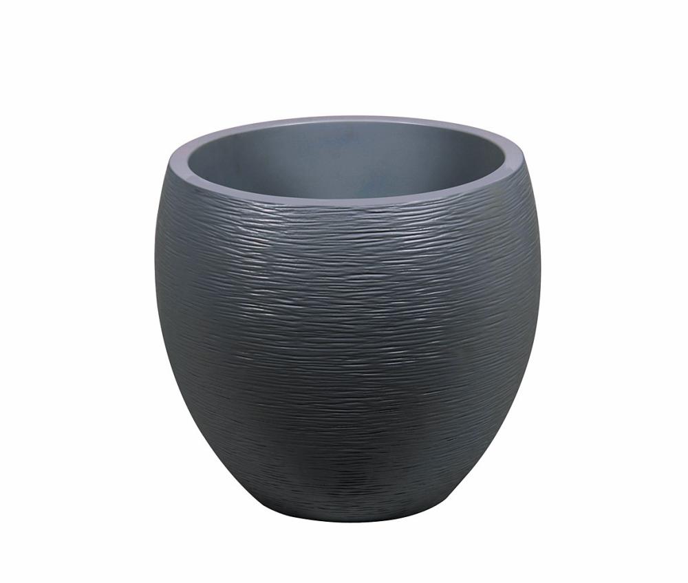 Pot Egg Graphit Ø50 x 45 cm 46 L anthracite - EDA