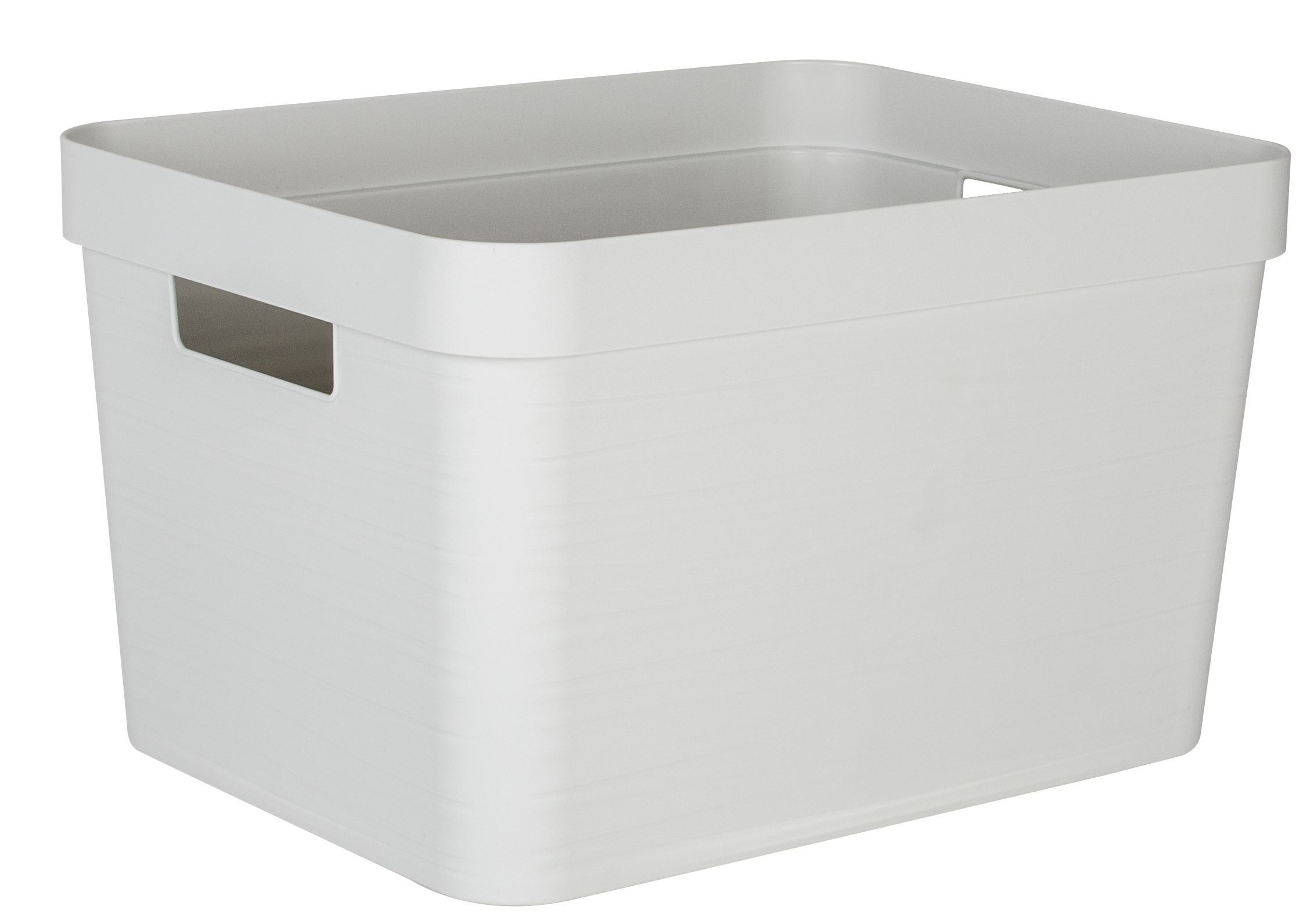 Bac de rangement stone EDA blanc cérusé 30l