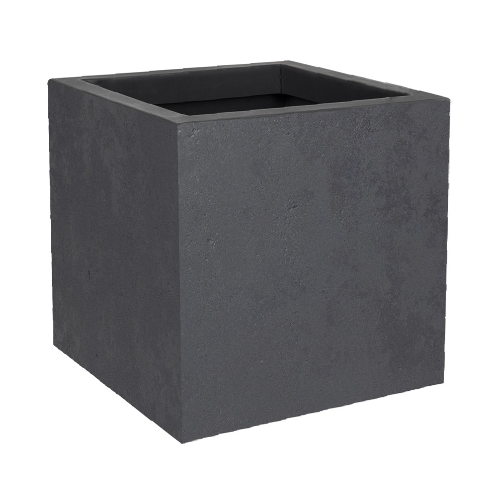 Pot Basalt'Up Carré 21L 29,5x29,5x29,5cm Gris Anthracite - EDA