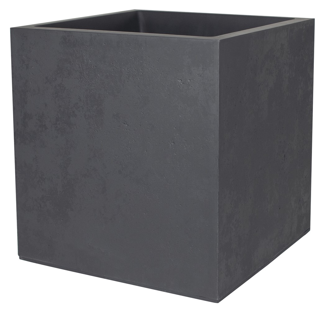 Pot Basalt'Up Carré 57L 49,5x49,5x49,5cm Gris Anthracite - EDA