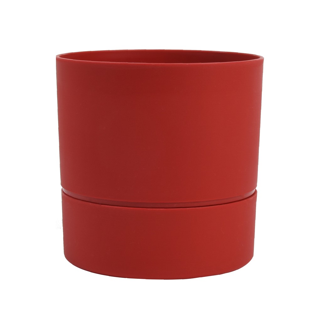 Pot Aquaduo Rond Ø15cm Rouge Rubis