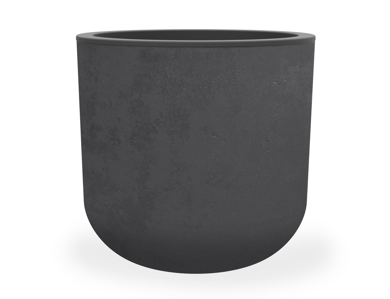 Pot rond Basalte Up Gris Anthracite-EDA