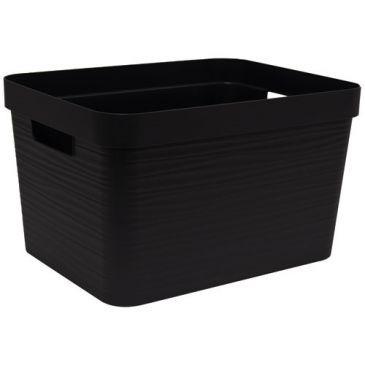 Boite rangement stone 30 l noir 