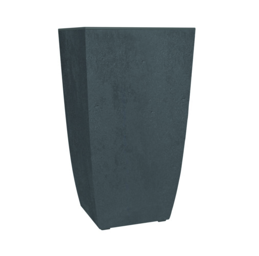 Pot à plantes Diva Basalt 43,5x43,5xH78,2cm 42L anthracite - EDA