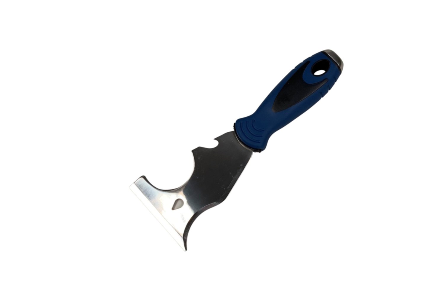 Couteau multifonction inox bi-matière noir/bleu - SAVY