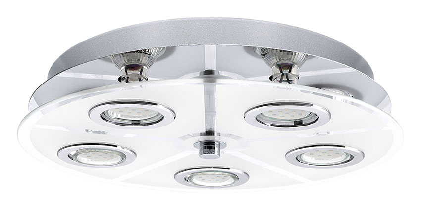 Plafonnier cisano chrome gu10 2.5w LED - EGLO