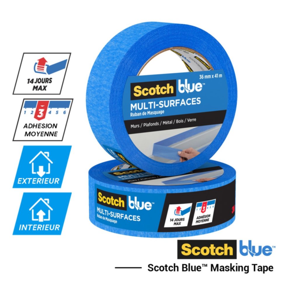 Masquage multi-surfaces 40mx24mm - SCOTCHBLUE™