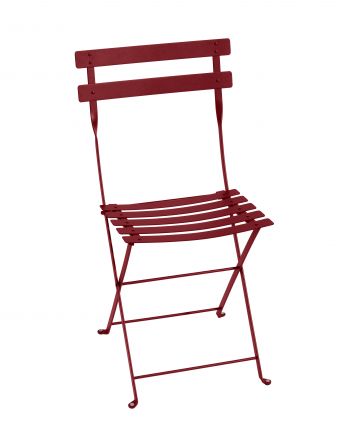 Chaise de jardin pliante métal Bistrot piment - FERMOB