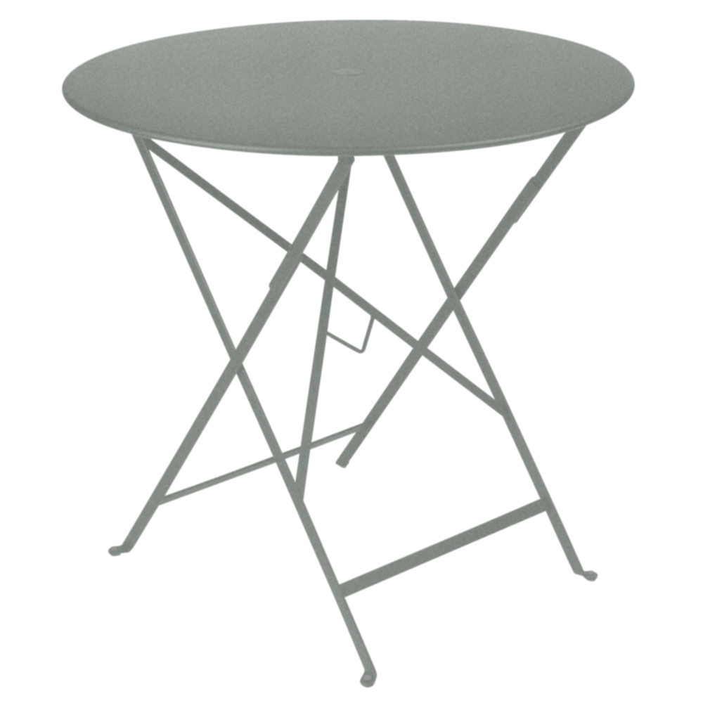 Table pliante bistro gris Lapilli Ø77x74cm