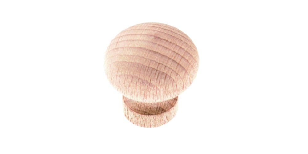 Bouton champignon hêtre poncé Ø25mm