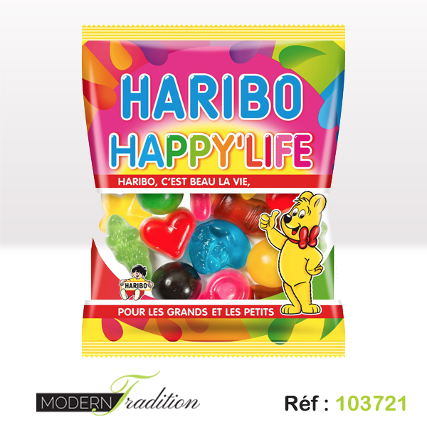 Bonbon haribo happy life 120g