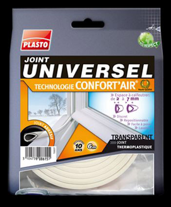 joint universel confort'air transparent - PLASTO