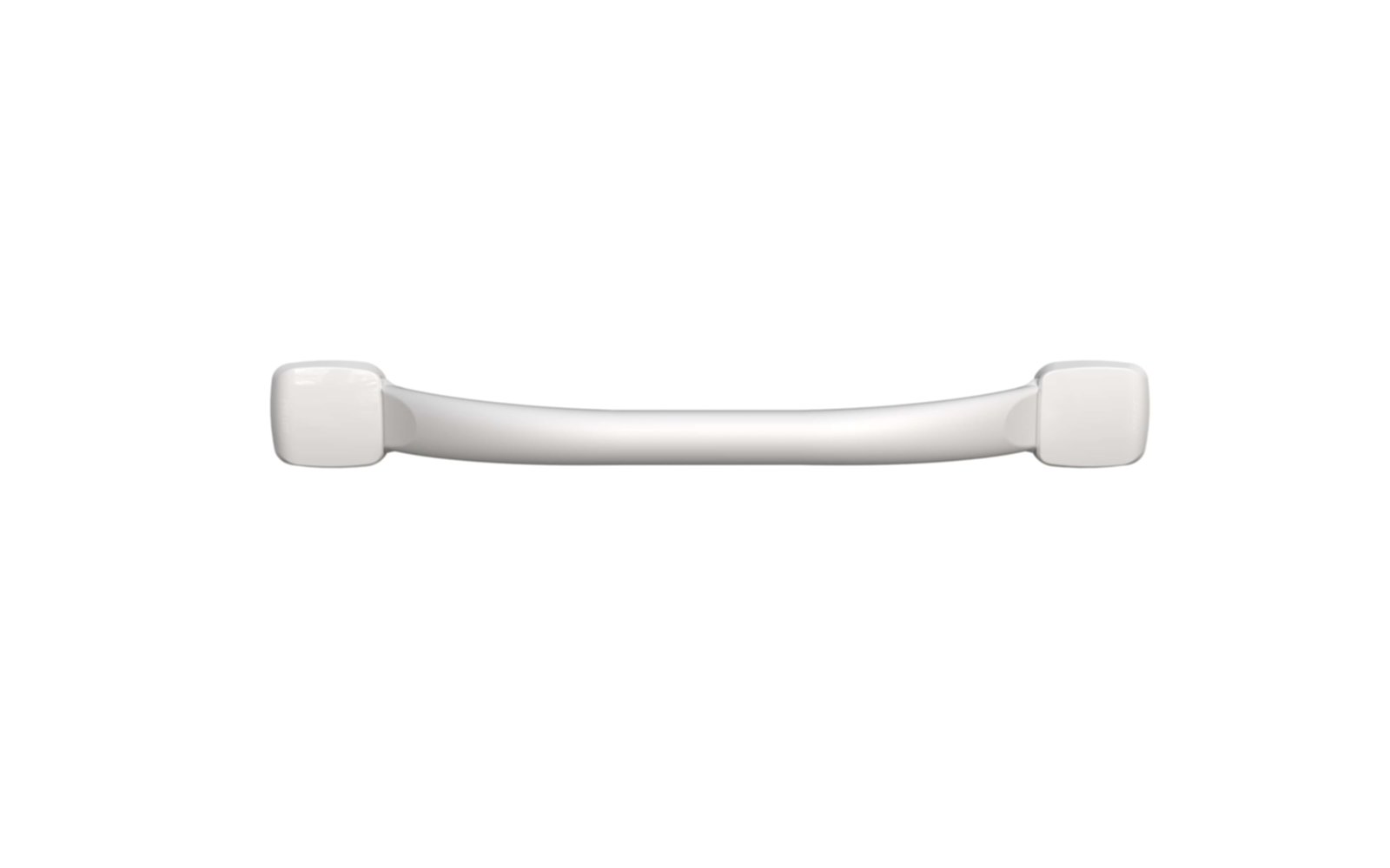 Barre Droite d'Appui Mana, Acier Blanc Brillant 42,50cm 