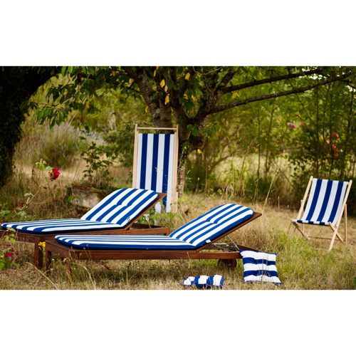 Coussin de bain de soleil cancale bleu