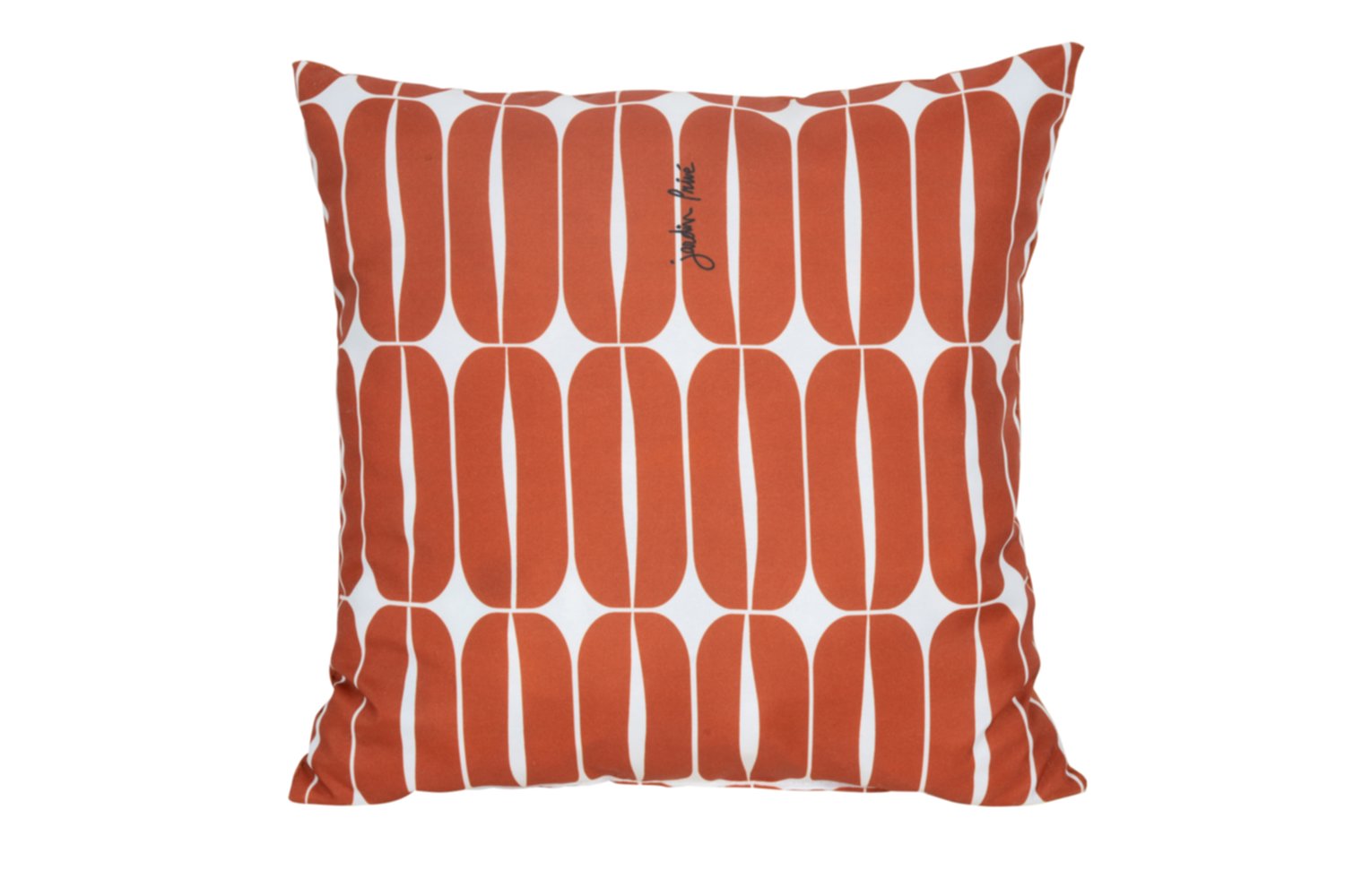 Coussin déco 40 x 40 cm Vibration Ocre Rouge - JARDIN PRIVE