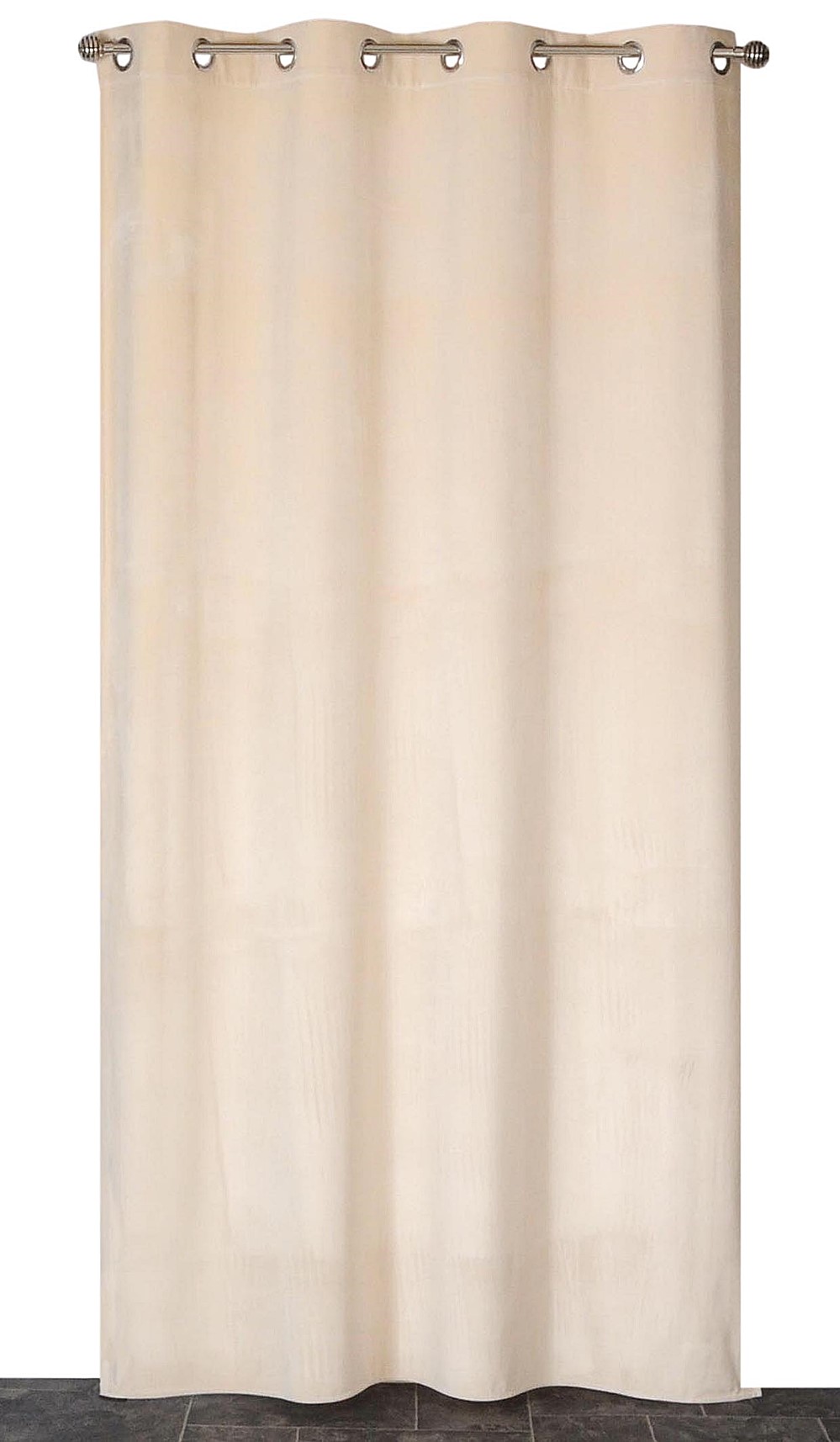 Rideau velours 140x240cm beige