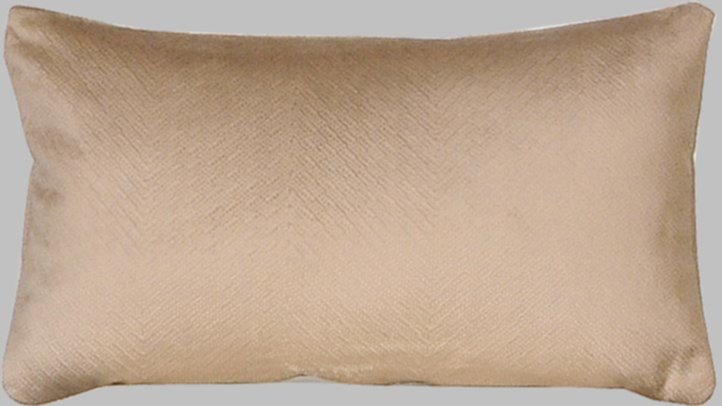 Coussin garni déhoussable 50x30cm taupe