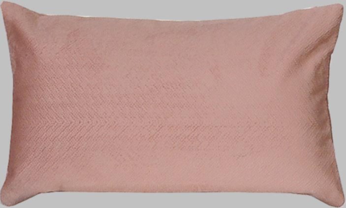 Coussin garni déhoussable 50x30cm vieux rose