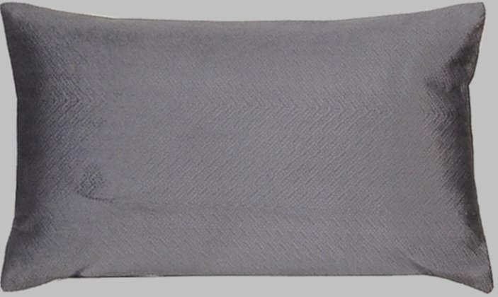 Coussin garni déhoussable 50x30cm gris