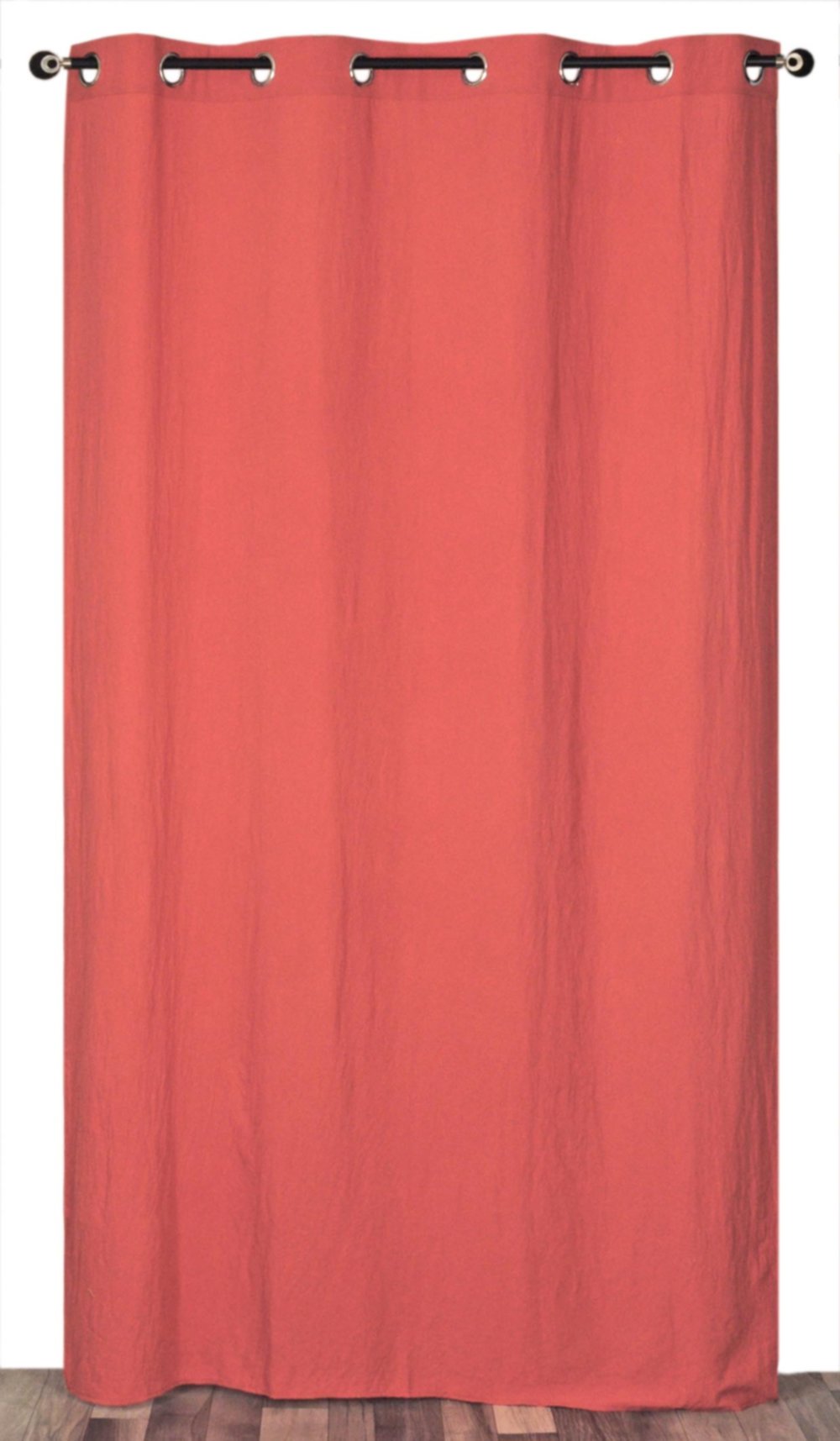 Rideau microfibre terracotta 140x240cm - DYLREV