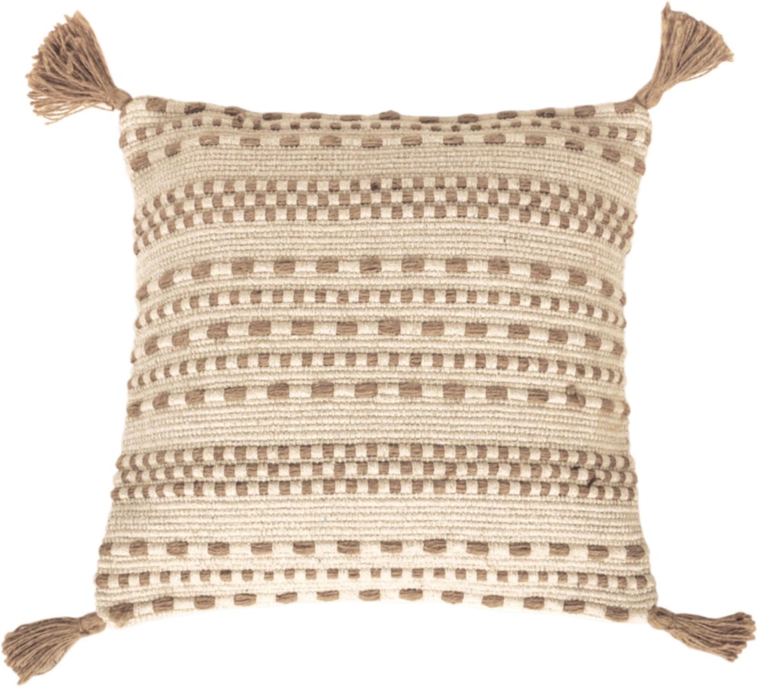 Coussin garni déhoussable 45x45cm écru - DYLREV