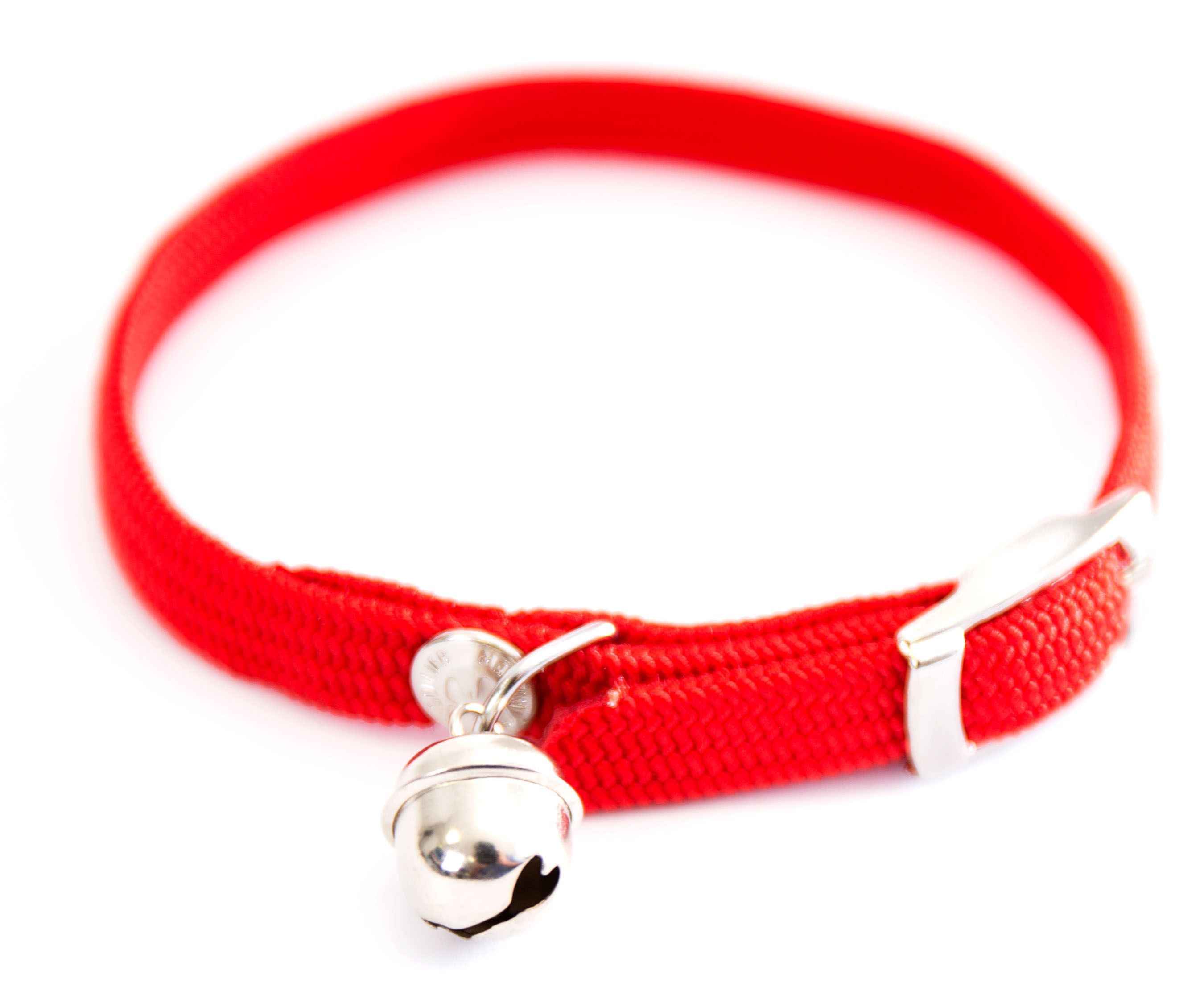 Collier chat nylon 10/30 rouge