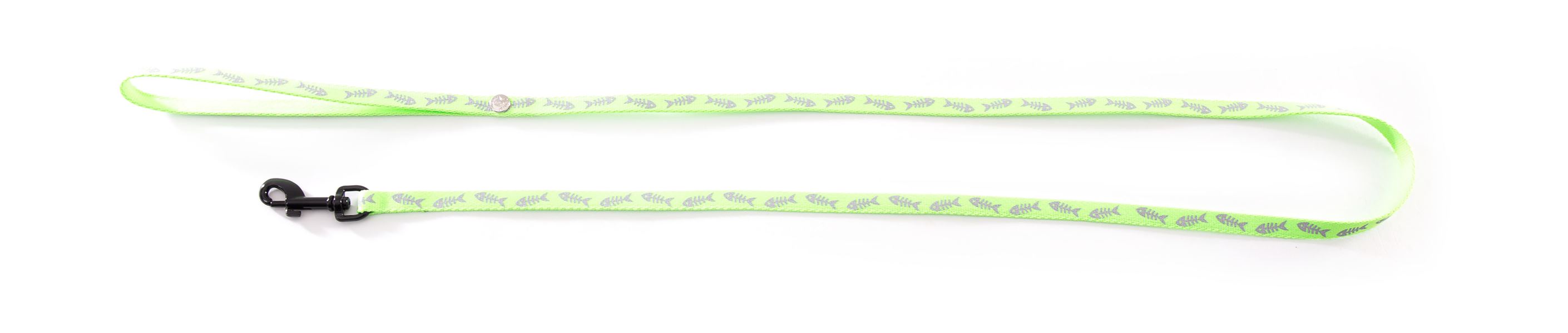 Laisse fluo fish 10/120 vert