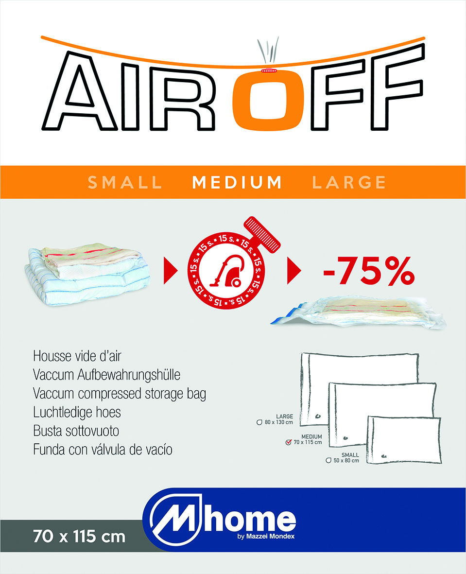 Housse de rangement sous vide Air Off 70 X 115 mm - MONDEX