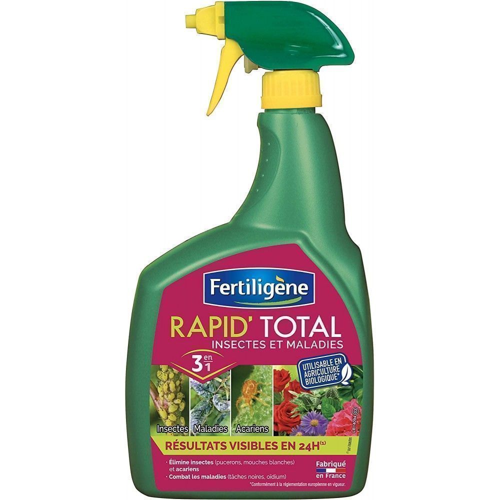 Rapid'Total Insectes et maladies 3 en 1 spray 800ml FERTILIGENE