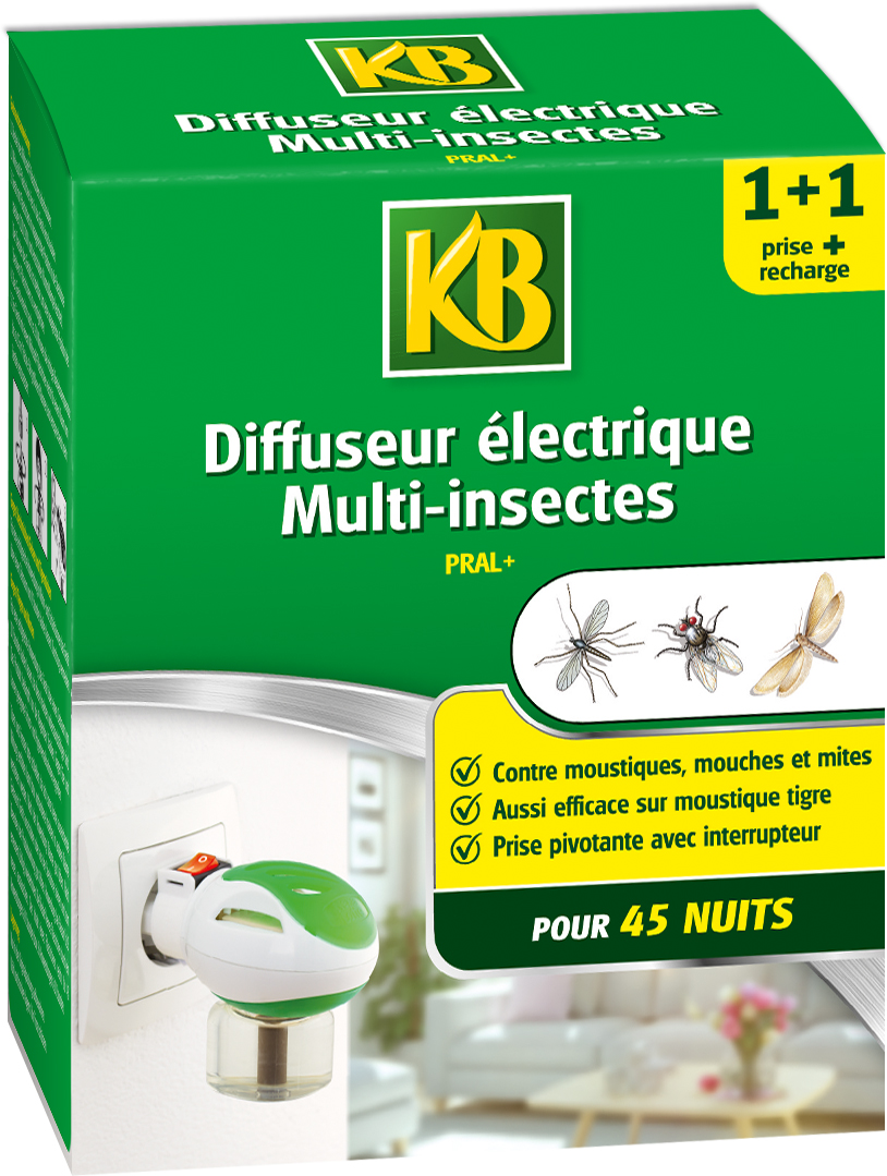 KB Diffuseur Electrique Insecte Volant + Recharge