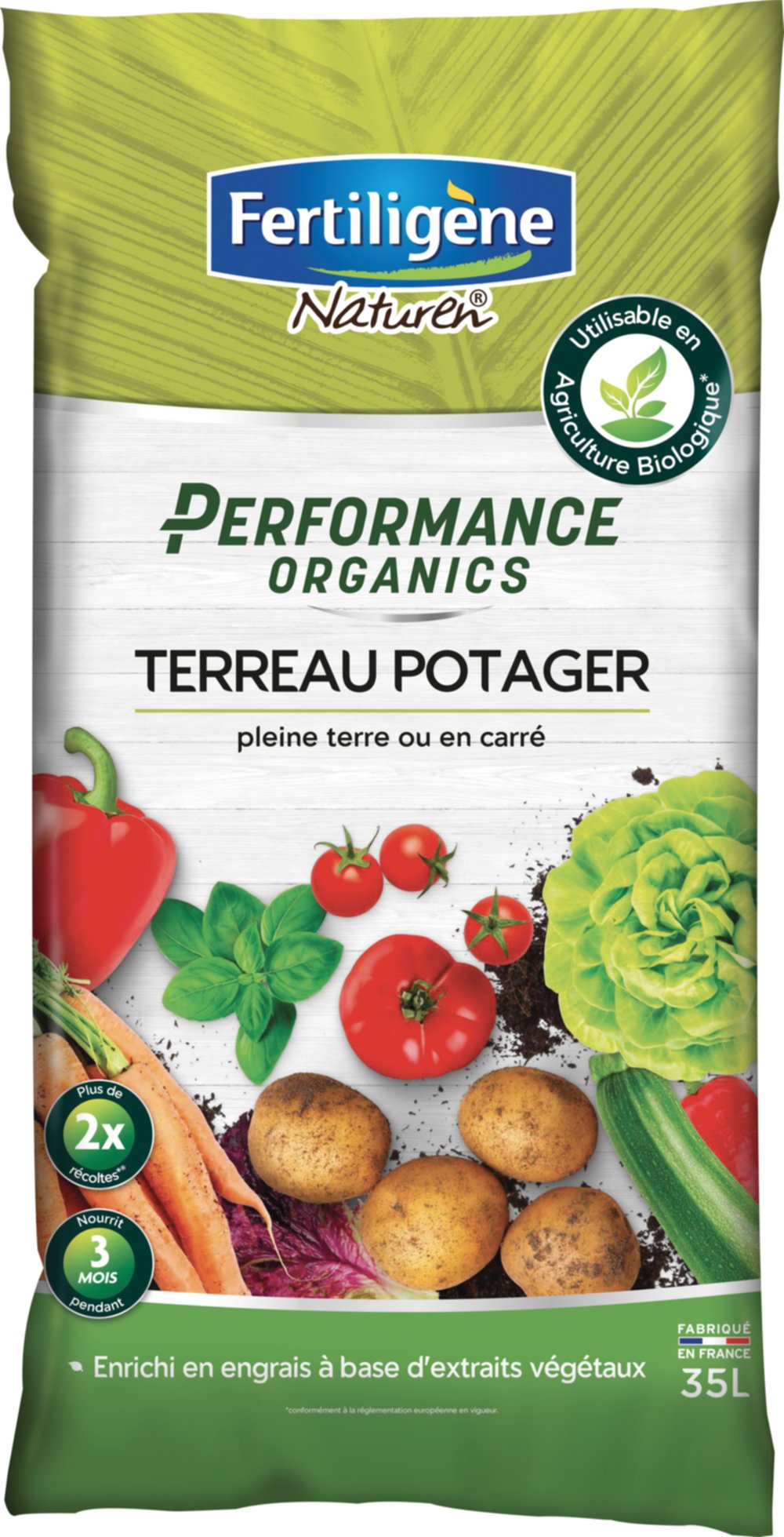 Performance organics Terreau potager uab 35L