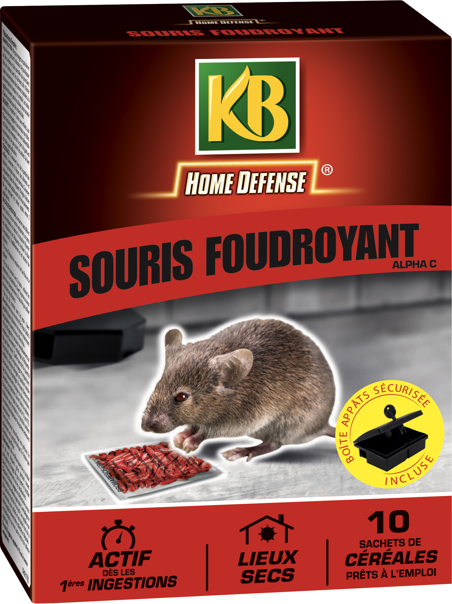 KB HOME DEFENSE Céréales Anti-Souris 100 g