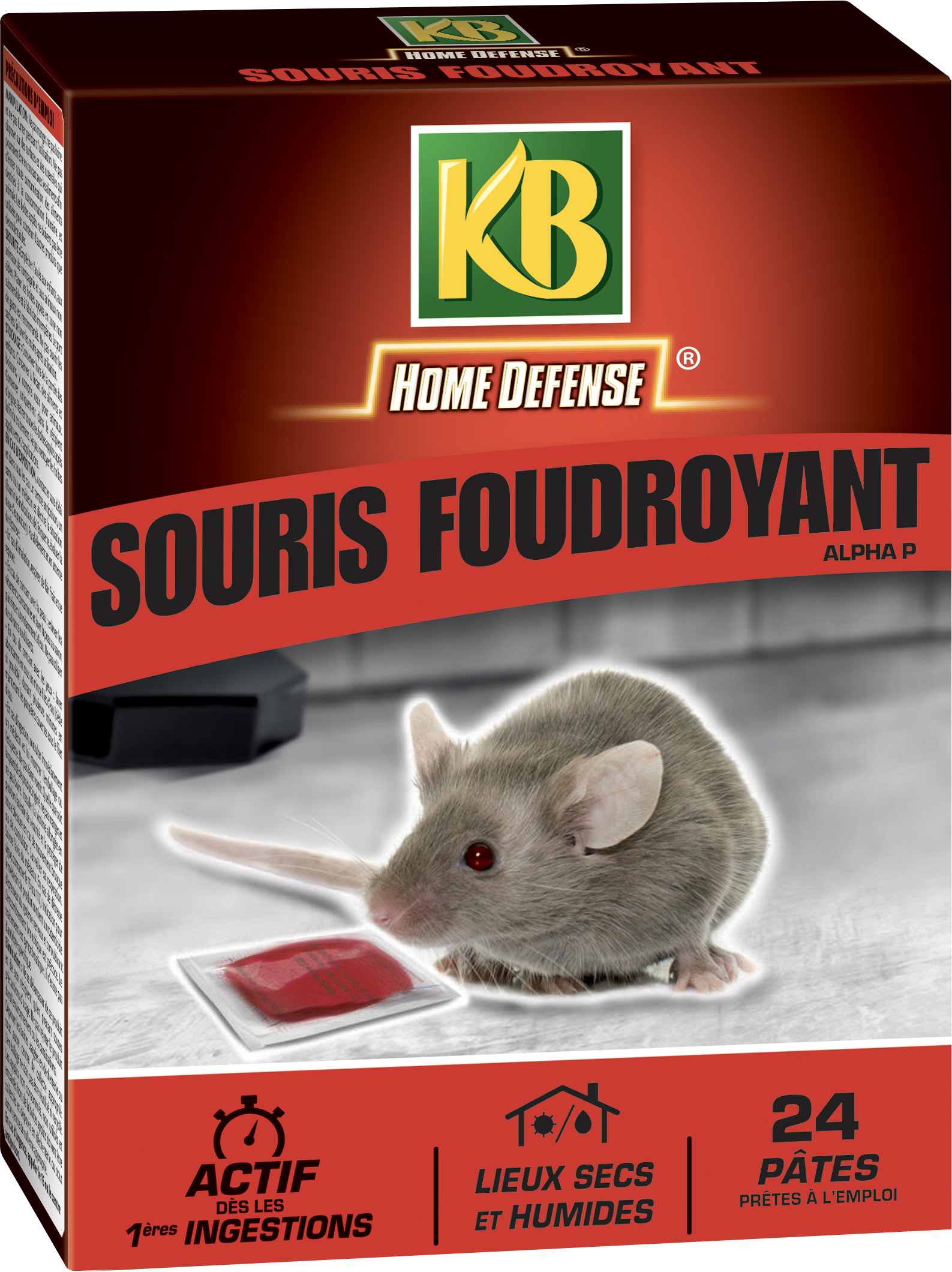 KB HOME DEFENSE Pâtes Anti-Souris 240 g