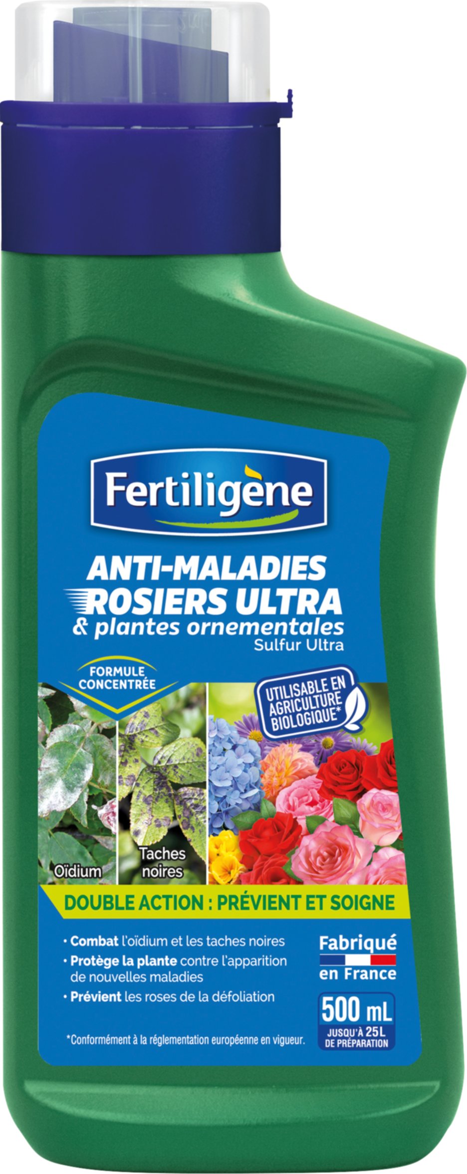 Anti-maladies Rosiers Ultra UAB 500ml - FERTILIGENE 