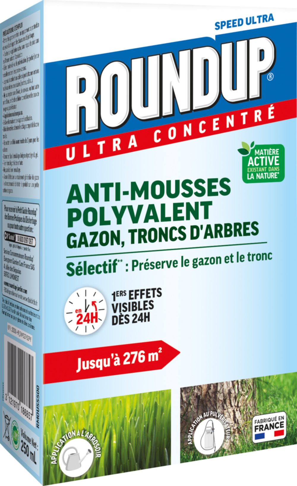 Anti-mousses Concentré Gazon et Troncs d'Arbres 500ml - ROUNDUP