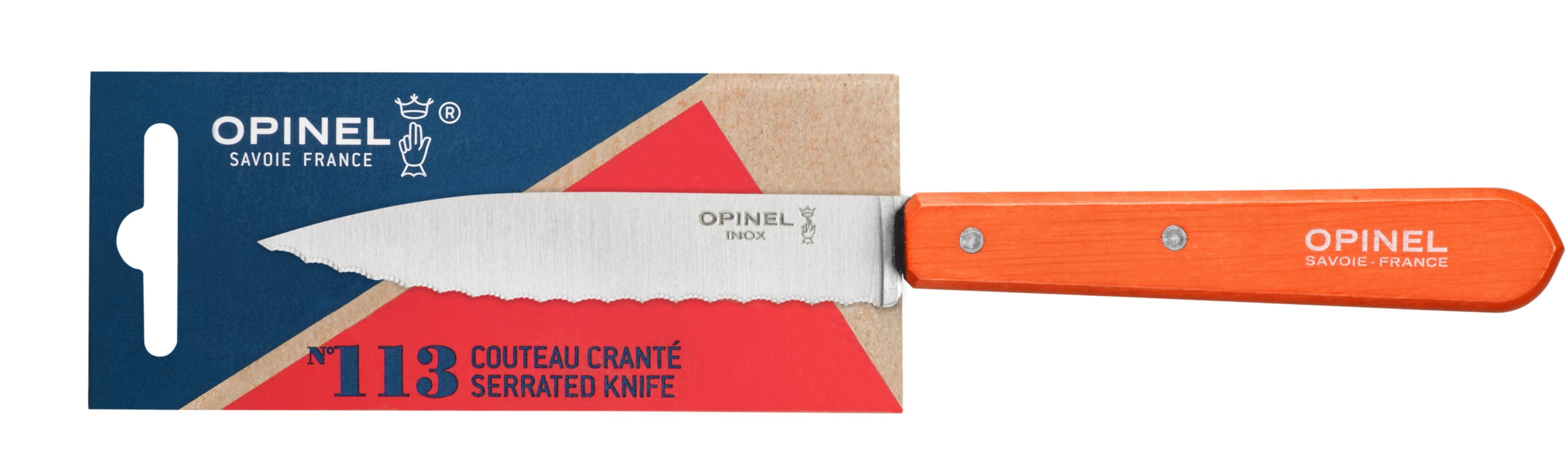 Couteau Cranté n°113 mandarine