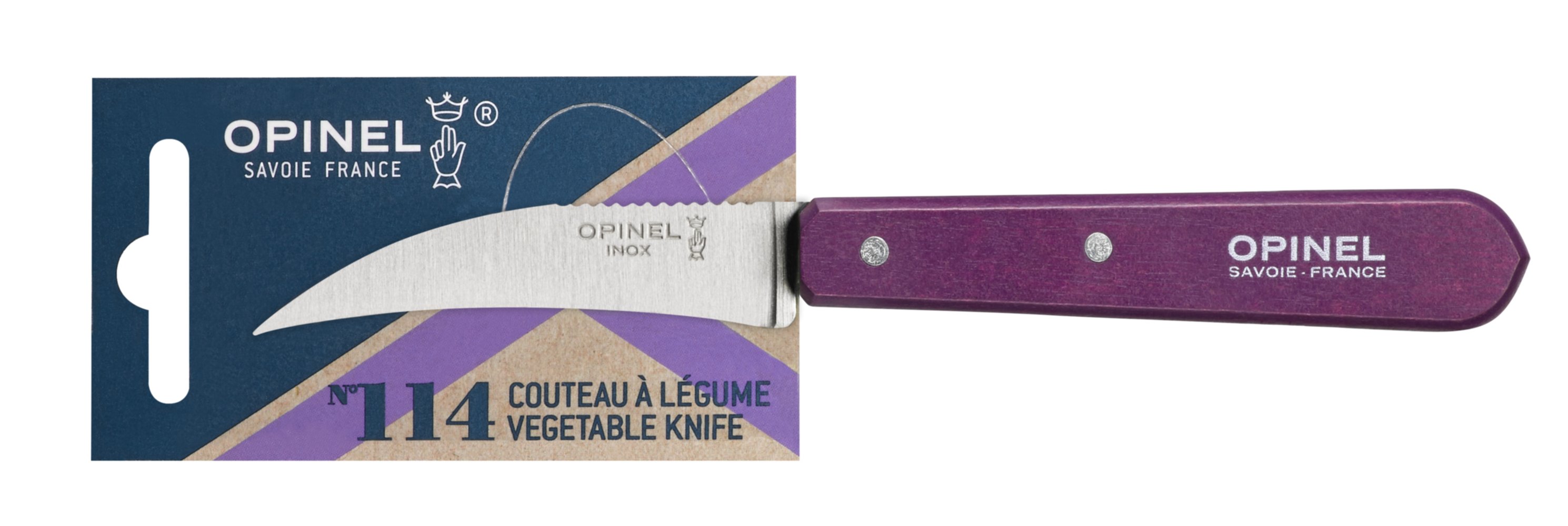 Couteau à légumes n°114 aubergine