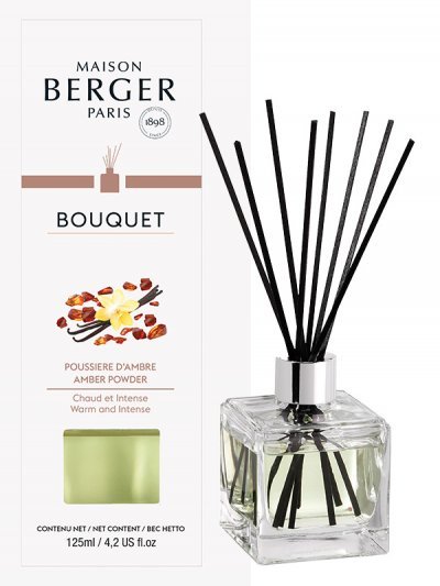 Bouquet parfumé cube Poussière d'Ambre 125mL - LAMPE BERGER