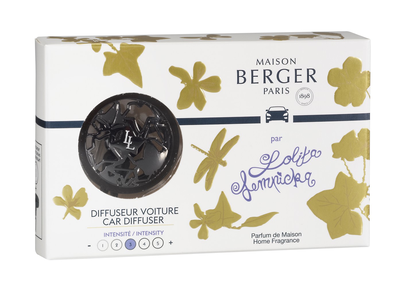 Diffuseur de voiture Lolita Lempicka doré - MAISON BERGER