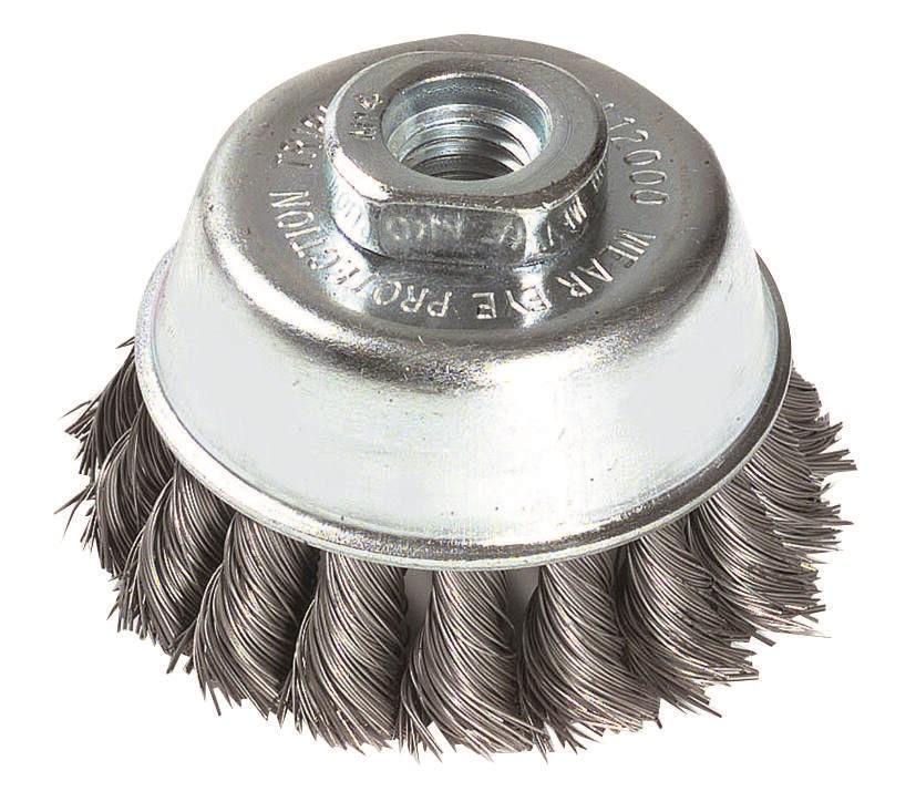 Brosse coupe fil acier torsadé pour métal ø65mm