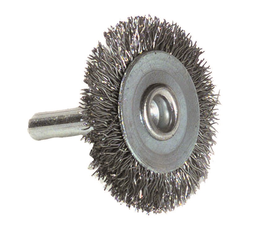 Brosse circulaire fil acier ondulé décapage du métal Ep: 0.35 - TIVOLY