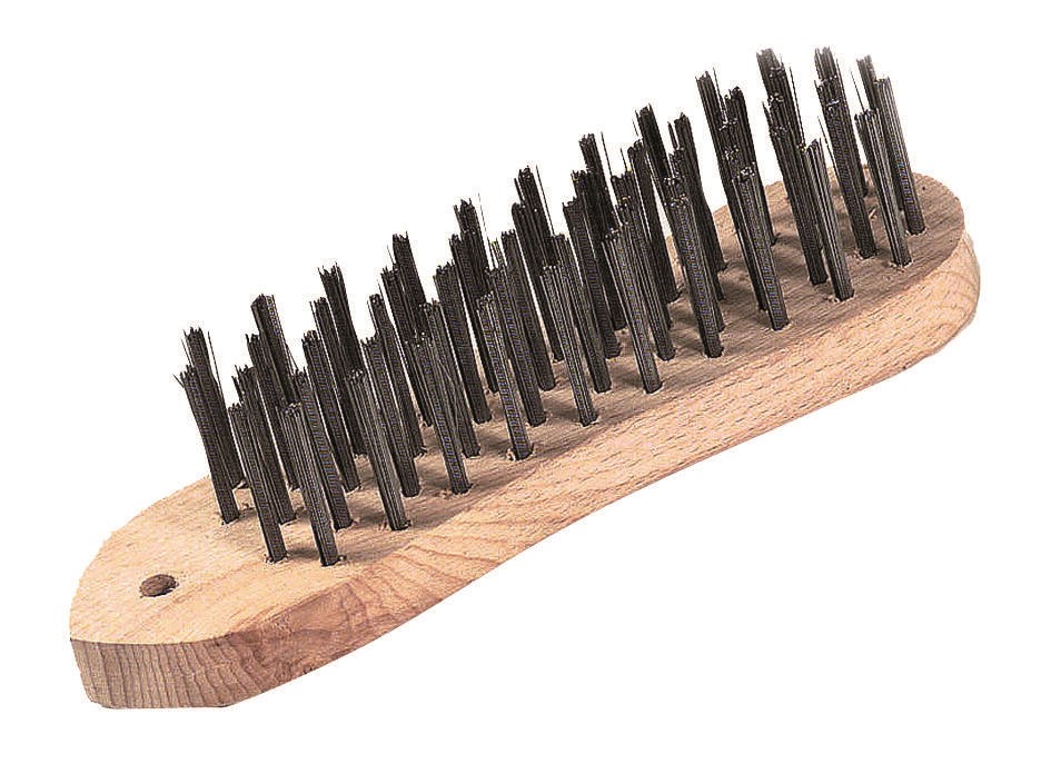 Brosse violon manche bois garniture métallique