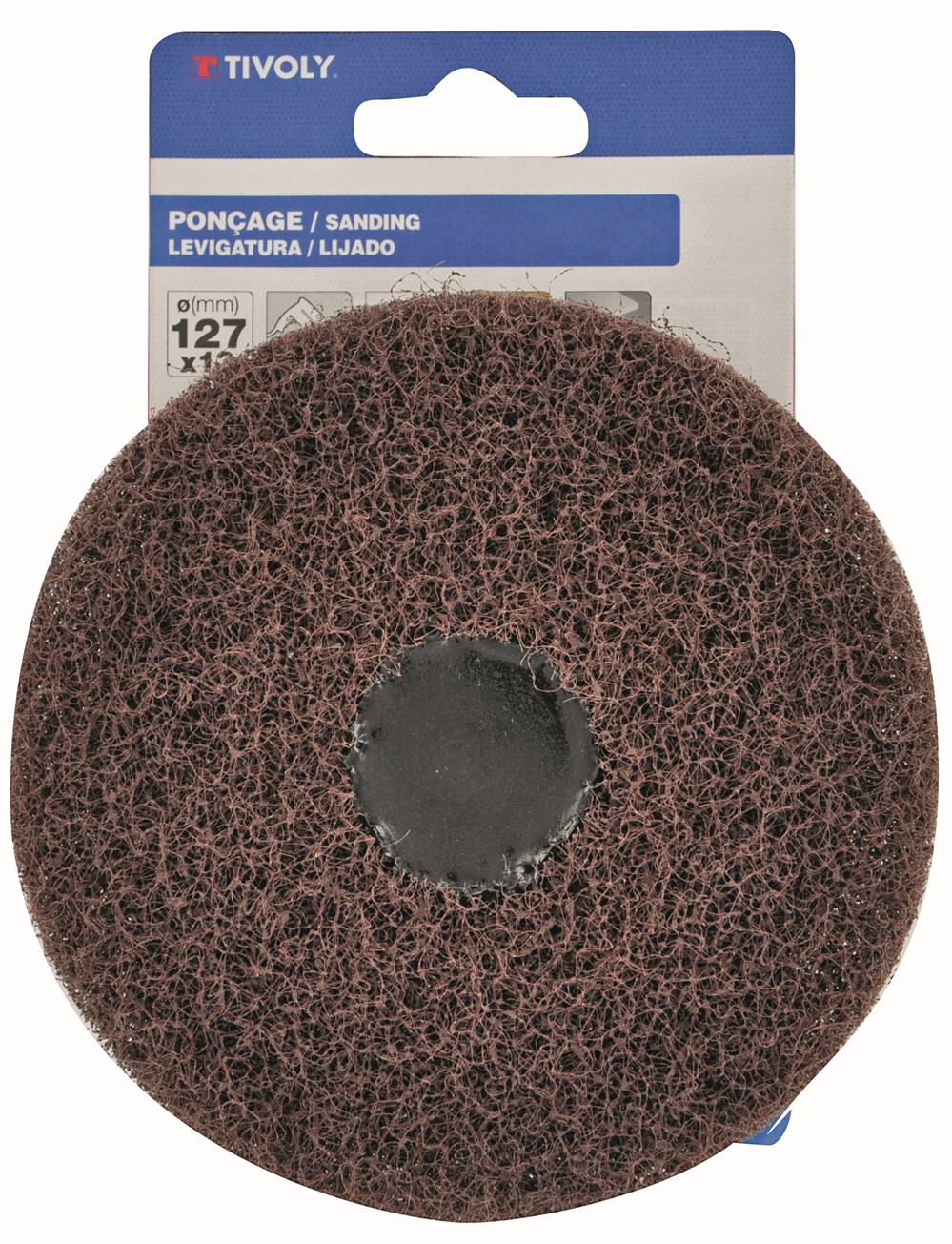 Roue mousse abrasive ø127mm gr80