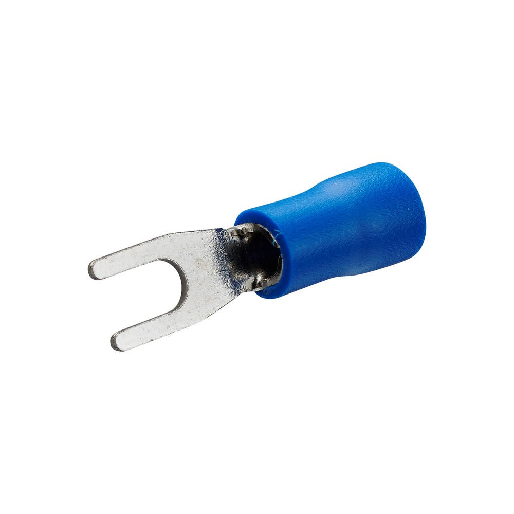 Cosse fourche pré isolée Ø3 bleu - DEBFLEX    