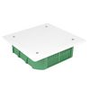 Boite de dérivation encastrée maçonnerie + couvercle 130x130/P45 vert