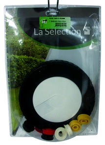 Roue tondeuse universelle plastique d180 mm - LA SELECTION S