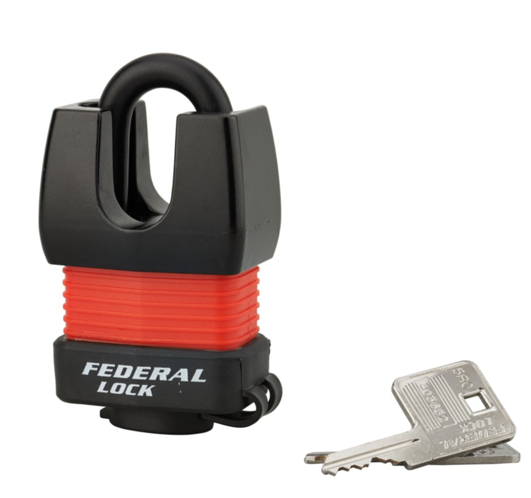 Cadenas + 2 Clés FTH 802WP Anse Acier/PVC 45mm - THIRARD