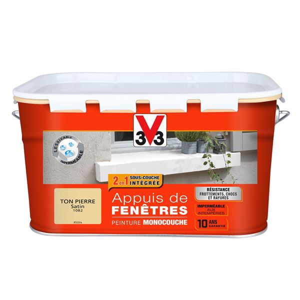 Peinture appuis de fenêtre ton pierre 2,5l