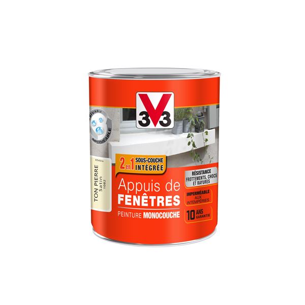 Peinture appuis de fenêtre ton pierre 1l