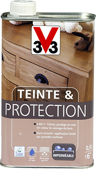 Teinte/Protection 3 en 1 Mat TECK MAT 0,5L